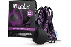 Merula Cup midnight (noir) "taille unique" - Coupe menstruelle en silicone à usage médical