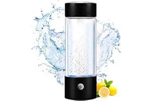 IGTOPS Przenośny generator wody wodorowej do wody pitnej, technologia SPE PEM, jonizator wody, generator butelek z wodorem, jonizator USB, maszyna do wody wodorowej i producent (420 ml, biały C)