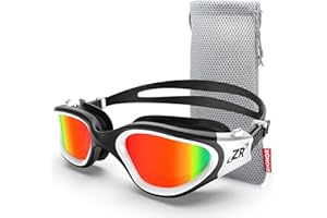 ZIONOR G1 Polarizzati Mirror Occhiali da Nuoto Unisex Adulto Uomo Donna Anti Foglia 100% Anti UV Immersione Occhiali