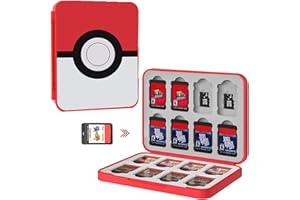 LUCYLANKER Magnetischer Game Card Aufbewahrungsbox für Nintendo Switch, Tragbare Schutzbox für Spiel Karte, Spiele Aufbewahrung für Switch OLED/Lite Modelle mit 16 NS und 16 TF Karten Slots (A)