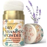 Nuva Botanicals Spray Free Dry Shampoo Powder with Biotin - Lavender Extract and Korean Ginseng - Volumizing Travel Size (12g