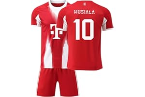 Generisch Bayern Trikot 25/26 New Heimtrikot,Bayern Trikot Set für Kinder/Herren/Damen,Geschenk für Fußballfans,Authentisch Design,Atmungsaktiver Stoff - Schneller Versand!