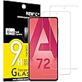 NEW'C 2 Pezzi, Vetro Temperato per Samsung Galaxy A72 / A72 5G, Pellicola Prottetiva Anti Graffio, Anti-Impronte, Senza Bolle