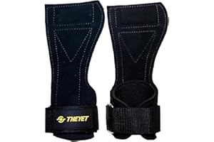 Theyet Maniques pour Crossfit en Cuir sans Trous Unisexe | Gants de Gym Cross Training Hommes et Femmes | Protection pour Les Mains Tractions Haltérophilie Barres de Fitness Calisthénie Gymnastique