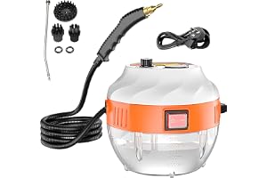 Beauenty Steam Cleaner,3800W Handheld Temperature Pressurized Steam Cleaner with 3 Brush Heads,Portable Steam Cleaners with 6-gears Adjustable for Kitchen, Bathroom,Carpet,Car,Furniture,and Tile