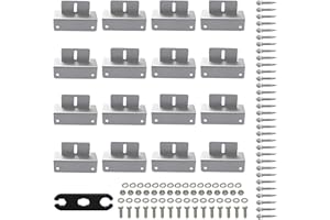 KLLsmDesign 4 Sets Solar Panel Mount Z Brackets with Nuts Bolts Connector Wrenches. for House Apartment Roof, Wall Mounting, Boats, Garage