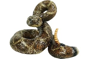 Michael Carr Designs Western Diamondback skallerorm L – utomhus ormfigur för trädgårdar, uteplatser och gräsmattor (80057), b