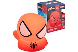 Spiderman Squishy Lamp - Officially Licensed Disney Free Standing Desk Light, Gaming Room Decor and Merchandise for Boys and Girls, Nightlight Gift Accessory for Playroom and Bedroom, | Paladone