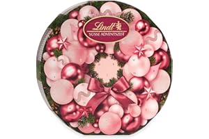 ‎LINDT Lindt Schokolade Kostbarkeiten Adventskalender 2025 | 156 g | süße Überraschungen hinter 24 Türchen | Schokoladen-Geschenk zu Weihnachten | Weihnachtsschokolade