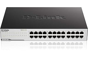D-Link GO-SW-24G Switch 24 Ports Gigabit 10/100/1000mbps - Idéal Partage de Connexion et Mise en Réseau Small/Home Office