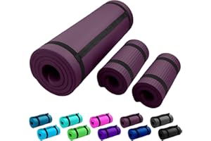 REFIT FITNESS REFIT Premium NBR Fitnessmatte Yogamatte 190 x 60 x 1,5 cm - wahlweise mit Yoga Pad 25 x 61 x 1,5 cm - Fitness Pads Knie Kniekissen - mit Tragegurt und Tragetasche - Phtalatfreie Matte