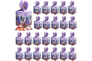 BESTZY Cajas De Fiesta Bolsas de Cumpleaños, Congelado Tema Niños Fiestas Caja Princesa Hielo Boda Fiesta Cajitas Congelado Tema Regalo para Cumpleaños Fiesta Favorece Bolsa Bolsas Fiesta