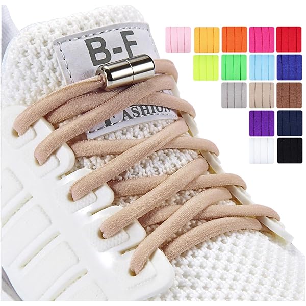 Biped LACES 2 Paires De Lacets élastiques Avec Capsule Métal Twist-lock