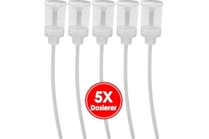 BiOHY Dosatore di Detergente 20 ML in Materiale Resistente agli Agenti Chimici per Bottiglie di Pulizia BiOHY (Confezione da 5)