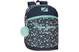 Pepe Jeans Alenka Mochila Casual Azul 25x32x12 cms Poliéster 9,6L by Joumma Bags
