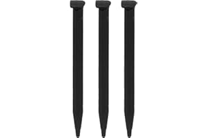 GORILLAPLANET 3 Stylus Pens compatibles con New Nintendo 2DS XL Juego de bolígrafos (Negro)