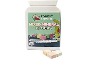 Forest Aquatics 50 x Mixed Calcium Mineral Block Food for Shrimp Snails Plecos Crabs Nerites Ramshorns