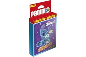 Panini Stitch 2 Mon Super Scrapbook Blister - 11 fundas + 4 unidades, color azul