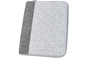 luxdag Mom's Organizer A5 mit Reißverschluss aus Filz (Color & Motiv wählbar) - Hülle für Mutterpass, U-Heft, Ultraschallbilder & vacunfpass - Geschenk für Schwangertter…