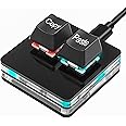 SinLoon USB Mini 2 Key Keypad 2-Key Copy Paste Keyboard OSU Keypad HotSwap One Handed Mechanical Gaming Keyboard with USB Cable for Accounting Working or Rhythm Games