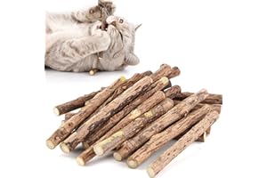 onebarleycorn Palitos de Catnip para Gatos,Catnip Juguetes para Gatos Hierba Juguete morder para Gato Natural Matatabi Dental (20PCS)