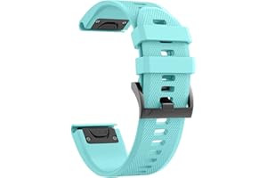 NotoCity Correa para Garmin Fenix 5/6 pro/7, 22mm Silicona Correa para Garmin Fenix 5 Plus/6/7 Pro, Instinct/2, Forerunner 935/945, Epix 2, Descent G1, Approach S60, Quatix 5 Reemplazo Correa