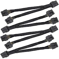 4Pcs GPU VGA PCI-e 8Pin PCI Express Graphics Video Card GPU VGA 8 Pin Female to Dual GPU 8(6+2) Pin Male GPU 8pin…