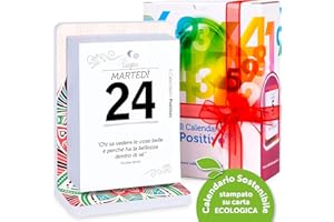IL CALENDARIO POSITIVO Calendario Positivo 2026 Motivazionale | Da Tavolo con Supporto "Elegance" | Affronta le Giornate col Sorriso ed un Pensiero filosofico | Idea Regalo geniale | Dimensioni 12x17x5,5 | Luxury Pack