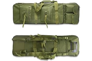 DFANCE Custodia per Fucile da Caccia Fucile,Zaino Custodia per Borsa Fucile Doppio,Custodia Borsa per Fucile Allaperto Gamma Caccia Tiro Arma,per Pesca Portatile da Esterno,Verde,120cm/47.2in