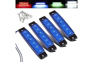 Electrely Luce di Navigazione per Barche, 4 Pezzi 12V Marine Boat Yacht Luce a LED Lampada di Prua Laterale per luci di Prua e di Poppa, luci per Kayak