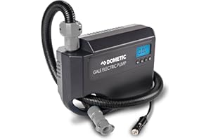 KAMPA Dometic Gale 12V Pump Electric Tent Awning High Pressure Pump With LED Backlit Display, Auto Switch Off & Additional Nozzle Adaptors