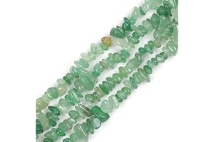 GEM-INSIDE CREATE YOUR OWN FASHION GEM-Inside Green Aventurine Chips 5-8mm Gemstone Semi Precious for Jewellery Making 34" per Strand