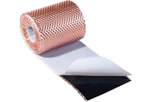 BMD 3D Moos Stopp Kupferband | 150mm x 5m | 2 Größen | UV-stabil | Butylkleber selbstklebend | Entmoosung von Dachziegeln | Profiqualität zur Reinigung von Moos und Flechten am Dach | Anti Moos