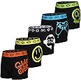 The Essentials Wardrobe Boys 5 Pack Boxers Trunks Underwear Camo Gaming Design Coloured Size 2-13