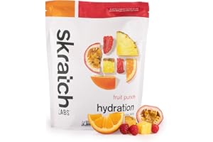 SKRATCH LABS Sport Hydration Drink Mix | Kohlenhydrate, Elektrolyte Pulver | 1320g | Fruchtpunsch | Ausdauer, Training, Wettkampf | Glutenfrei, Vegan