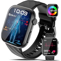 Lgnitek Neu Smartwatch EKG+HRV/Harnsäure/BMI/ΒΙυtzυcker/Bluetooth ...