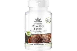 HERBA DIREKT Estratto di riso rosso fermentato - Vegan - 60 Compresse | HERBADIREKT by Warnke Vitalstoffe