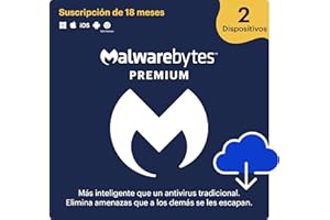 Malwarebytes | Windows/Mac/iOS/Android/Chrome | Premium | 2 Dispositivo | 18 Meses | Código de activación enviado por email