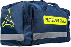 MGP SPORTSWEAR BAG05 BORSONE - SACCA - BORSA - BORSA BLU VIAGGIO PROTEZIONE CIVILE CON RIFRANGENTI