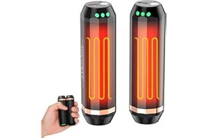 ENJOYNEST Calentador de Manos Recargable 2 Pack, 3 Niveles Calentador Manos Reutilizable，calienta Manos USB Portátil Electrico de Bolsillo 10000mAh, Regalo cálido para Deportes de Invierno al Aire Libre.