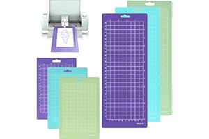 DONGZQAN 6 Stück Schneidematte für Joy, Schneidematte 4,5" x 12"+ 4,5" x6,5" /Plotter Zubehör, Standardgrip Rutschfeste Und Langlebige Schneidematte