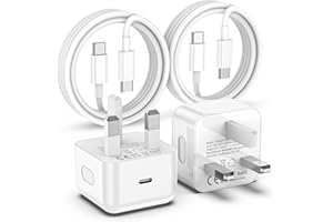 BSTOEM for iPhone 16 15 Fast Charger, 2Pack 20W USB C Charger Plug with 6FT USB C to C Cable for iPhone 16/15/15 Plus/15 Pro/15 Pro Max, for iPad Pro/Air/Mini-USB C to C Charging