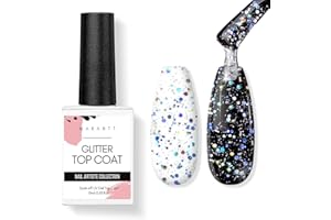 Makartt No Wipe Top Coat Semipermanente -Super brillo Capa Superior, Larga Duración Esmalte Semipermanente Uñas Top Coat de UV LED Soak Off Uñas Gel de Perfecto para Principiante, Manicura Profesional