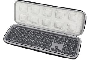 HYGJ Prodrocam - Funda de Transporte para Logitech MX Keys con Teclado con asa y Funda para Teclado - Funda de Transporte