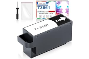 SubliPlus+ T3661 T366100 Ink Maintenance Box Replacement to Epson T3661 Maintenance Box, Compatible for Epson XP-6105 XP-8700 XP-8500 XP-15000 XP-970 XP-6100 XP-8600 XP-6000 XP-6005 XP-8605 Printers