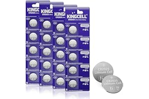 KINGCELL CR2025 Lithium 3V Coin Battery (20 Pack) - 70% Extra Life & Leakproof Design & Child Safe - For Key Fobs, Fitness Watches and 3D Glasses - 10 Year Shelf Life Guaranteed