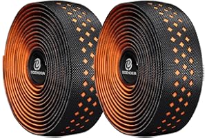 Boenoea Nastro Manubrio Bici Antiscivolo, (Set di 2) Nastro Manubrio Bici da Strada con 2 Tappi Manubrio per Bici da Manubrio, 235x3 cm