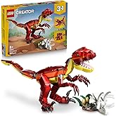 LEGO Creator 3&rsquo;&uuml; 1 Arada Vahşi Dinozor 31379 &ndash; 8 Yaş ve &Uuml;zeri &Ccedil;ocuklar i&ccedil;in Velociraptor, Stegosaurus veya Pterosaura D&ouml;n&uuml;şeb
