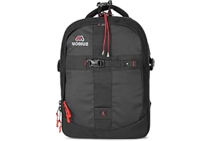MOBIUS Trensetter Pro DSLR Backpack Bag with Rain Cover 100% Waterproof Camera Bag with 15.4Inch Laptop Compartment Tripod Holder Suitable for 18-135 85mm-F1 8 70-200 lenses Flash Charger Slot