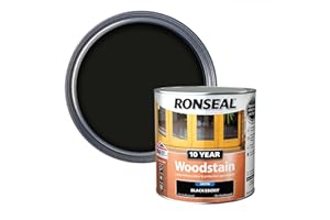 RONSEAL 10 Year Woodstain Black Ebony 750ml